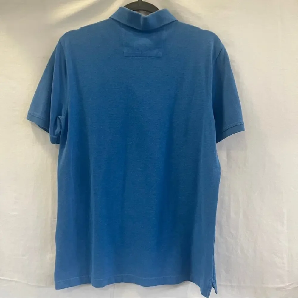 Banana Republic Polo Mens Size Small Blue Casual Preppy Basic Everyday Staple
